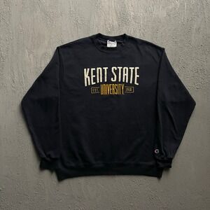 Kent State University Sweatshirt Mens XL Black Champion